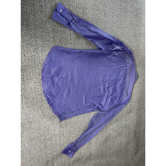 Robert Graham Dress Shirt Men’s 15 33/33 S Tailored Fit Purple Geometric - Picture 8 of 8